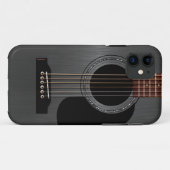 Ash Black Acoustic Guitar Case-Mate iPhone Case (Achterkant (horizontaal))