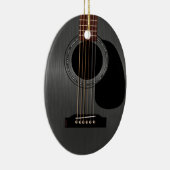 Ash Black Acoustic Guitar Keramisch Ornament (Rechts)