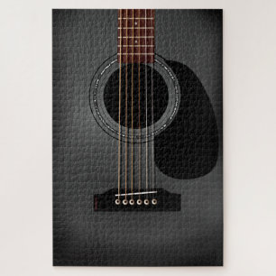 Ash Black Acoustic Guitar Legpuzzel
