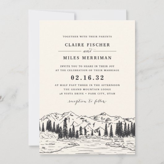 Ash Black | Bergketch Weddenschap Kaart (Voorkant)