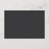 Ash Black | Ontvangst van mountain Sketch Wedding Informatiekaartje (Achterkant)