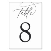 Ash Black + White | Eenvoudig elegant script Kaart (Voorkant)