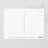 Ash-boom, groene bladeren, geel schilderen briefkaart (Achterkant)