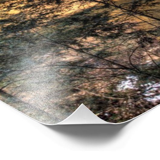 Ash Cave Herfsten, Hocking Hills, Ohio Foto Afdruk (Hoek)