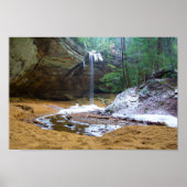 Ash Cave in Winter, Ohio Poster (Voorkant)