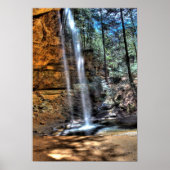 Ash Cave waterval, Hocking Hills, Ohio Poster (Voorkant)