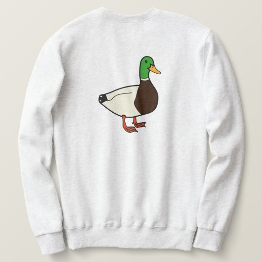 Ash Duck/Quack Print Sweatshirt (Design achterkant)