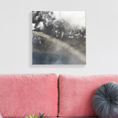 Ash en stoom gaan door met blazen canvas afdruk (Insitu (Woonkamer))