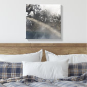 Ash en stoom gaan door met blazen canvas afdruk (Insitu (Slaapkamer))