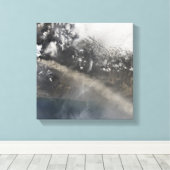 Ash en stoom gaan door met blazen canvas afdruk (Insitu (Houten vloer))