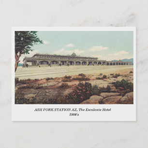 Ash Fork, Arizona Railway, Escalante Hotel 1900s Briefkaart