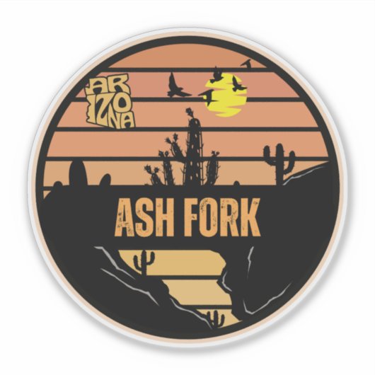 Ash Fork, Arizona Sticker (Voorkant)