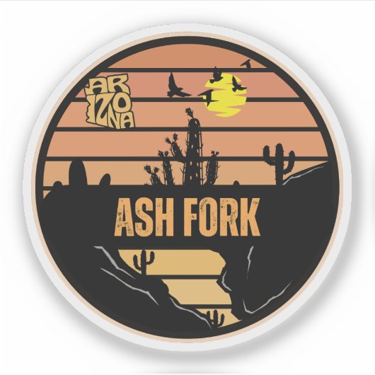 Ash Fork, Arizona Sticker (Voorkant)