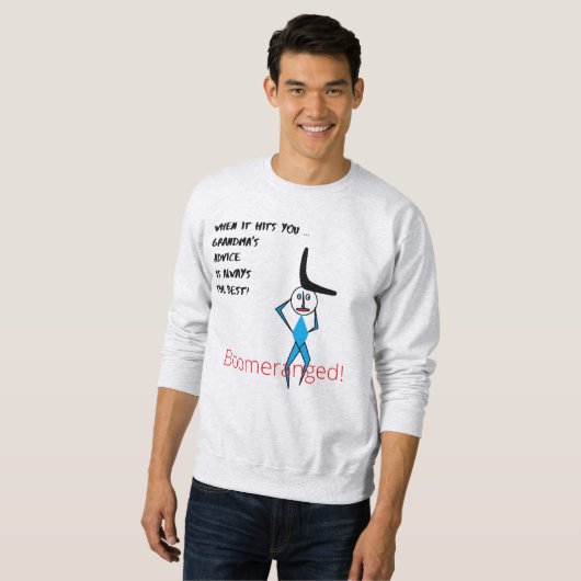 Ash Grandma's Advice Basic Boomeranged Trui (Voorkant volledig)