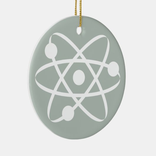 Ash Gray Atom Keramisch Ornament (Rechts)
