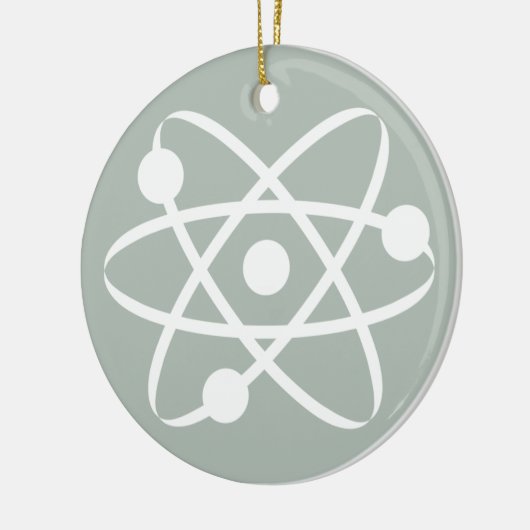 Ash Gray Atom Keramisch Ornament (Links)