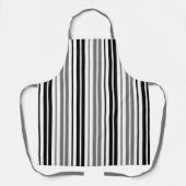 Ash Gray Black White Stripes Pattern   Schort (Voorkant)