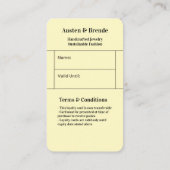 Ash Gray Brown Loyalty Kaart - Fotocentrisch Visitekaartje (Achterkant)