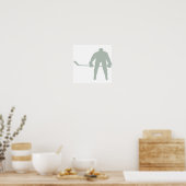 Ash Gray Hockey Poster (Keuken)