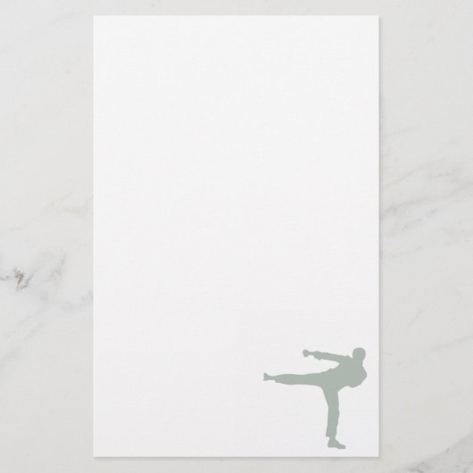 Ash Gray Martial Arts Briefpapier (Voorkant)