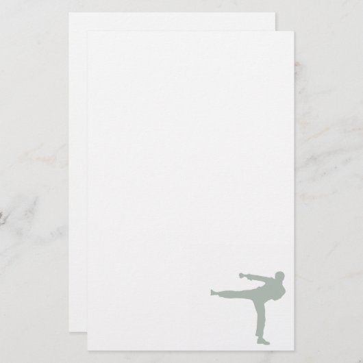 Ash Gray Martial Arts Briefpapier (Voorkant / Achterkant)