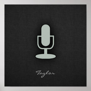 Ash Gray-microfoon Poster
