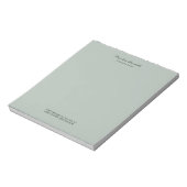 Ash Gray Modern Minimalist Plain Notitieblok (Linkerzijde)