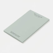 Ash Gray Modern Minimalist Plain Post-it® Notes (Schuin)