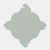 Ash Gray Takeout Favor Box Bedankdoosjes (Uitgevouwen)