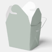 Ash Gray Takeout Favor Box Bedankdoosjes (Geopend)