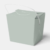 Ash Gray Takeout Favor Box Bedankdoosjes (Achterkant)
