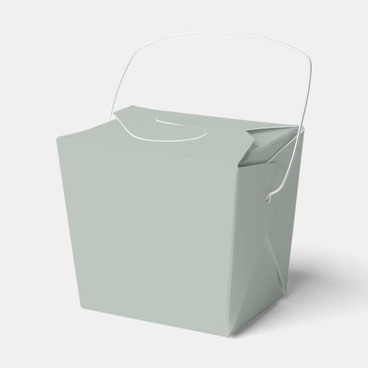 Ash Gray Takeout Favor Box Bedankdoosjes (Voorkant Zijde)