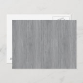 Ash Grey Bamboo Wood Grain Kijk uit Briefkaart (Voorkant / Achterkant)