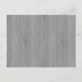 Ash Grey Bamboo Wood Grain Kijk uit Briefkaart (Voorkant)