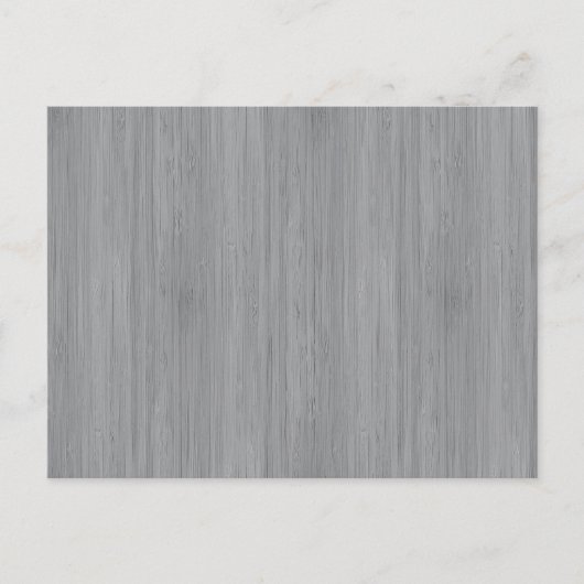 Ash Grey Bamboo Wood Grain Kijk uit Briefkaart (Voorkant)