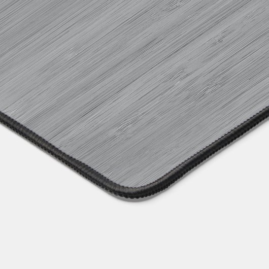 Ash Grey Bamboo Wood Grain Kijk uit Bureaumat (Hoek)