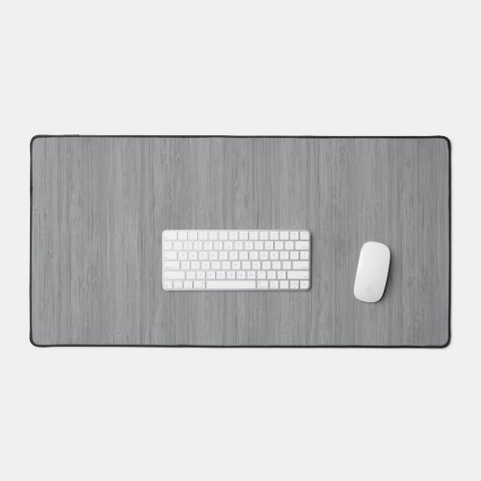 Ash Grey Bamboo Wood Grain Kijk uit Bureaumat (Keyboard & Muis)