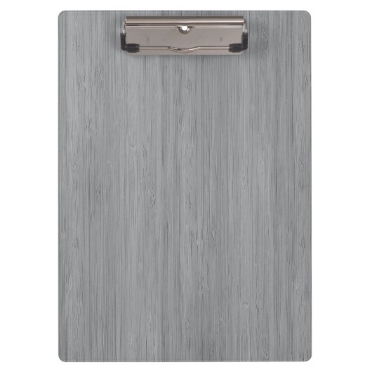 Ash Grey Bamboo Wood Grain Kijk uit Klembord (Voorkant)