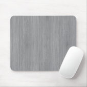 Ash Grey Bamboo Wood Grain Kijk uit Muismat (Met muis)