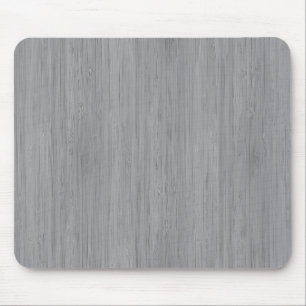Ash Grey Bamboo Wood Grain Kijk uit Muismat