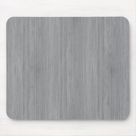 Ash Grey Bamboo Wood Grain Kijk uit Muismat (Voorkant)