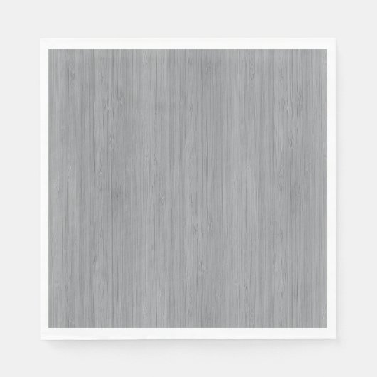Ash Grey Bamboo Wood Grain Kijk uit Servet (Voorkant)