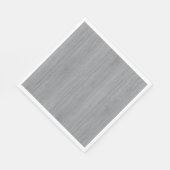 Ash Grey Bamboo Wood Grain Kijk uit Servet (Hoek)