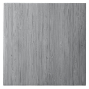 Ash Grey Bamboo Wood Grain Kijk uit Tegeltje