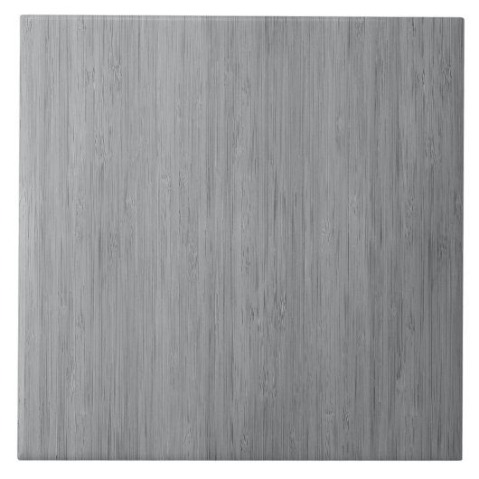 Ash Grey Bamboo Wood Grain Kijk uit Tegeltje (Voorkant)