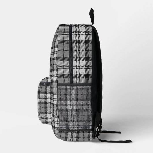 Ash Grey Blackwatch Campbell Tartan Plaid Bedrukte Rugzak (Rechts)