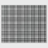 Ash Grey Blackwatch Campbell Tartan Plaid Cadeaupapier (Vlak)