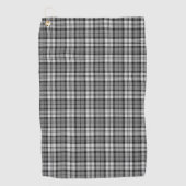 Ash Grey Blackwatch Campbell Tartan Plaid Golfhanddoek (Voorkant)