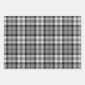 Ash Grey Blackwatch Campbell Tartan Plaid Inpakpapier Vel (Voorkant 3)