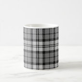 Ash Grey Blackwatch Campbell Tartan Plaid Koffiemok (Center)